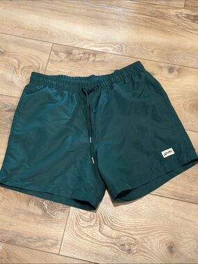 Bather Men's Green Swim Trunks - Medium